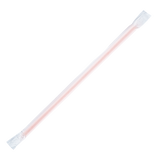 Orange Plastic Straws 9'' Giant Straws (8mm) Paper Wrapped - Orange - 2,500 count-Straws & Stirrers-Karat-Restaurant Supply Drop