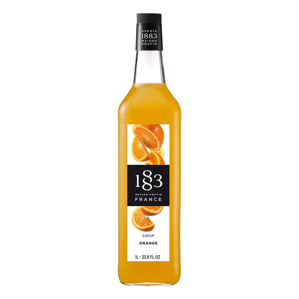 Orange Syrup 1883 Maison Routin - 1 Liter Bottle-Syrups-1883 Maison Routin-Restaurant Supply Drop