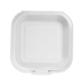 PFAS Free Compostable 6''x6'' Bagasse Food Containers - Karat Earth - 500 ct-To-Go Packaging-Karat-Restaurant Supply Drop
