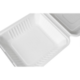 PFAS Free Compostable 8''x8'' Bagasse Food Containers - Karat Earth - 200 ct-To-Go Packaging-Karat-Restaurant Supply Drop