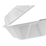 PFAS Free Compostable 9''x6'' Bagasse Food Containers - Karat Earth - 200 ct-To-Go Packaging-Karat-Restaurant Supply Drop
