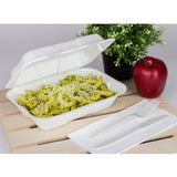 PFAS Free Compostable 9''x6'' Bagasse Food Containers - Karat Earth - 200 ct-To-Go Packaging-Karat-Restaurant Supply Drop