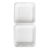 PFAS Free Compostable 9''x9'' Bagasse Food Containers - Karat Earth - 200 ct-To-Go Packaging-Karat-Restaurant Supply Drop