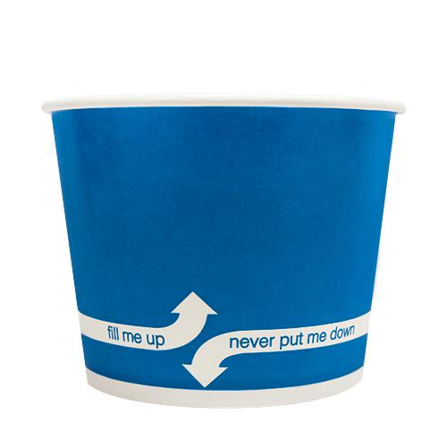 Paper Food Containers - 16oz Food Containers - Blue (112mm) - 1,000 ct-To-Go Packaging-Karat-Restaurant Supply Drop
