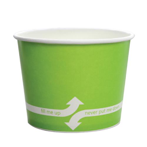 Paper Food Containers - 16oz Food Containers - Green (112mm) - 1,000 ct-To-Go Packaging-Karat-Restaurant Supply Drop