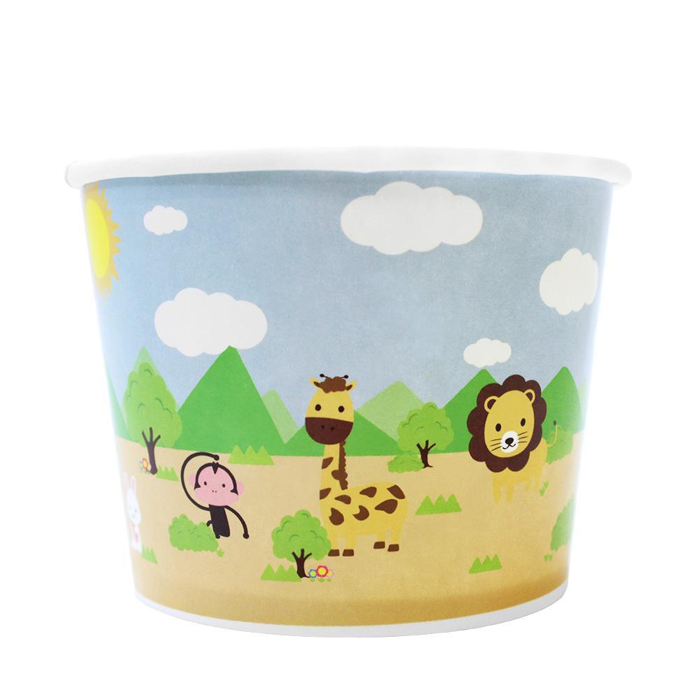 Paper Food Containers - 16oz Food Containers - Safari (112mm) - 1000 ct-To-Go Packaging-Karat-Restaurant Supply Drop