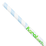 Paper Straws - Karat Earth 10.25" Giant Paper Spiral Straws (7mm) Wrapped - Blue & White (1,200 ct)-Paper Straws-Restaurant Supply Drop-Restaurant Supply Drop