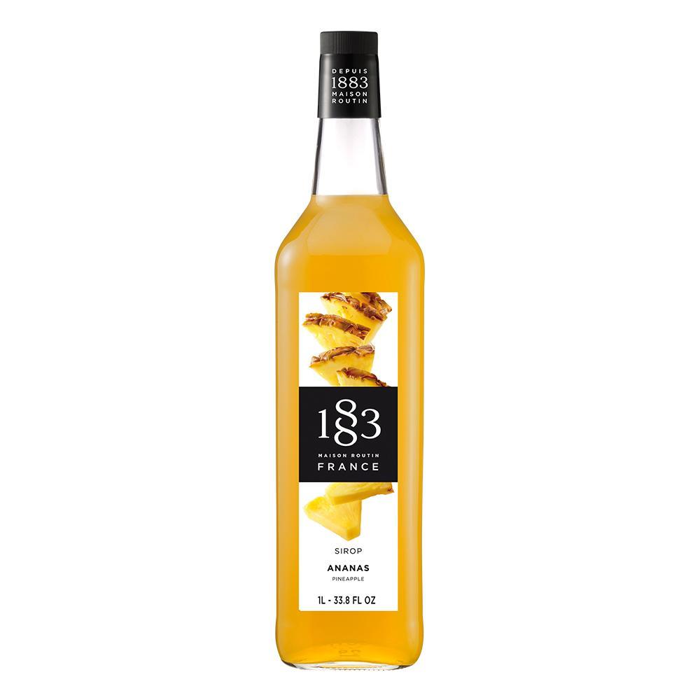 Pineapple Syrup 1883 Maison Routin - 1 Liter Bottle-Syrups-1883 Maison Routin-Restaurant Supply Drop
