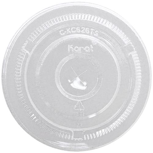 Plastic Cup Lids - Karat 98mm PET Flat Lids - 1,000 ct-Cups & Lids-Karat-Restaurant Supply Drop