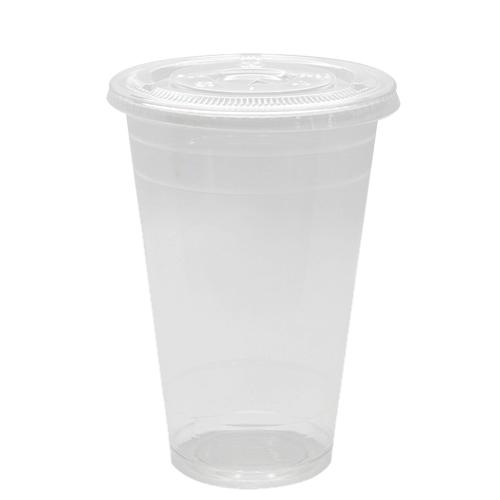 Plastic Cups - 20oz PET Cold Cups and PET Flat Lids (98mm)-Cups & Lids-Karat-Restaurant Supply Drop