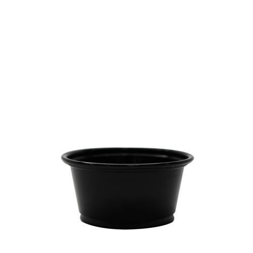 Plastic Portion Cups - 2oz PP Portion Cups - Black - 2,500 ct-To-Go Packaging-Karat-Restaurant Supply Drop
