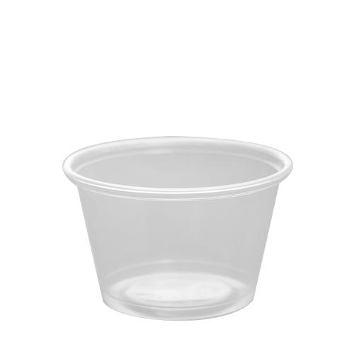 Plastic Portion Cups - 4oz PP Portion Cups - Clear - 2,500 ct-To-Go Packaging-Karat-Restaurant Supply Drop