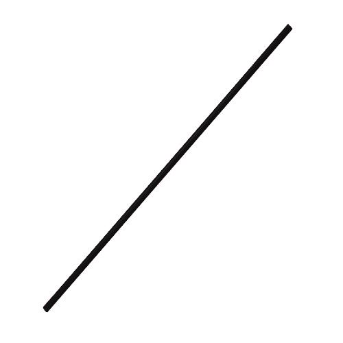 Plastic Stirrer Straw 7.5'' Stir Straws (3mm) - Black - 5,000 count-Straws & Stirrers-Karat-Restaurant Supply Drop