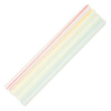 Plastic Straws 7.5'' Bubble Tea Straws (10mm) Flat Ends - Mixed Striped Colors - 4,500 count-Straws & Stirrers-Karat-Restaurant Supply Drop