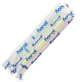 Plastic Straws 7.5'' Bubble Tea Straws (10mm) Poly Wrapped - Mixed Striped Colors - 2,000 count-Straws & Stirrers-Karat-Restaurant Supply Drop
