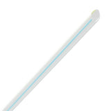 Plastic Straws 7.5'' Jumbo Straws (5mm) Poly Wrapped - Mixed Striped Colors - 8,000 count-Straws & Stirrers-Karat-Restaurant Supply Drop