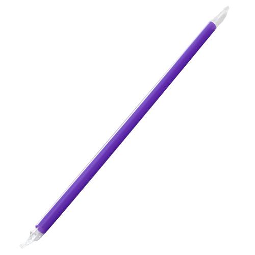 Plastic Straws 9'' Giant Straws (8mm) Poly Wrapped - Purple - 2,500 count-Karat-Restaurant Supply Drop