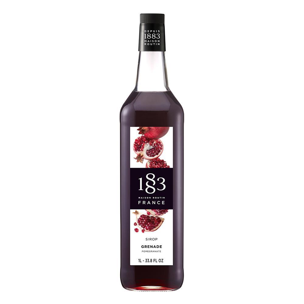 Pomegranate Syrup 1883 Maison Routin - 1 Liter Bottle-Syrups-1883 Maison Routin-Restaurant Supply Drop