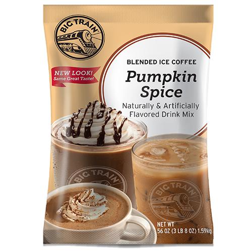 Pumpkin Spice Blended Ice Coffee - Big Train Mix - Bag 3.5 pounds-Powdered Base-Big Train-Restaurant Supply Drop