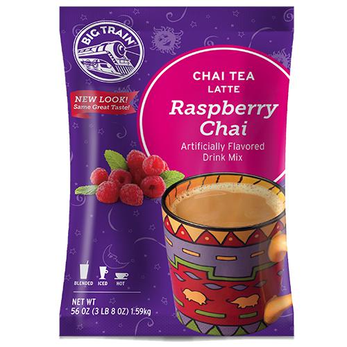Raspberry Chai Tea Latte - Big Train Mix - Bag 3.5 pounds-Powdered Base-Big Train-Restaurant Supply Drop