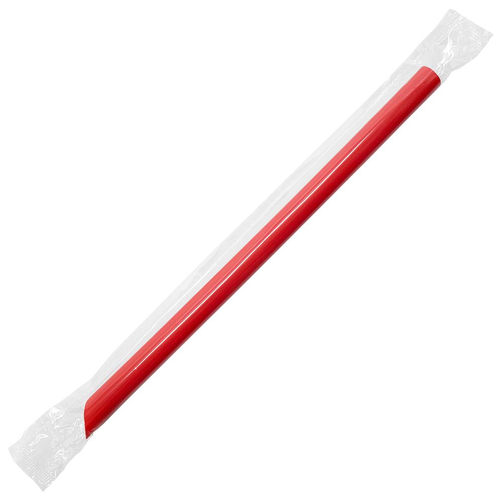 Red Bubble Tea Straws - Plastic Straws 9" Bubble Tea Straws (10mm) - Red - 1,600 count-Straws & Stirrers-Karat-Restaurant Supply Drop