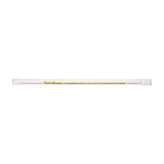 Red PLA Straws Earth 9.5" Jumbo PLA Straws (5mm) Wrapped in Paper - Red - 4,800 count-Karat