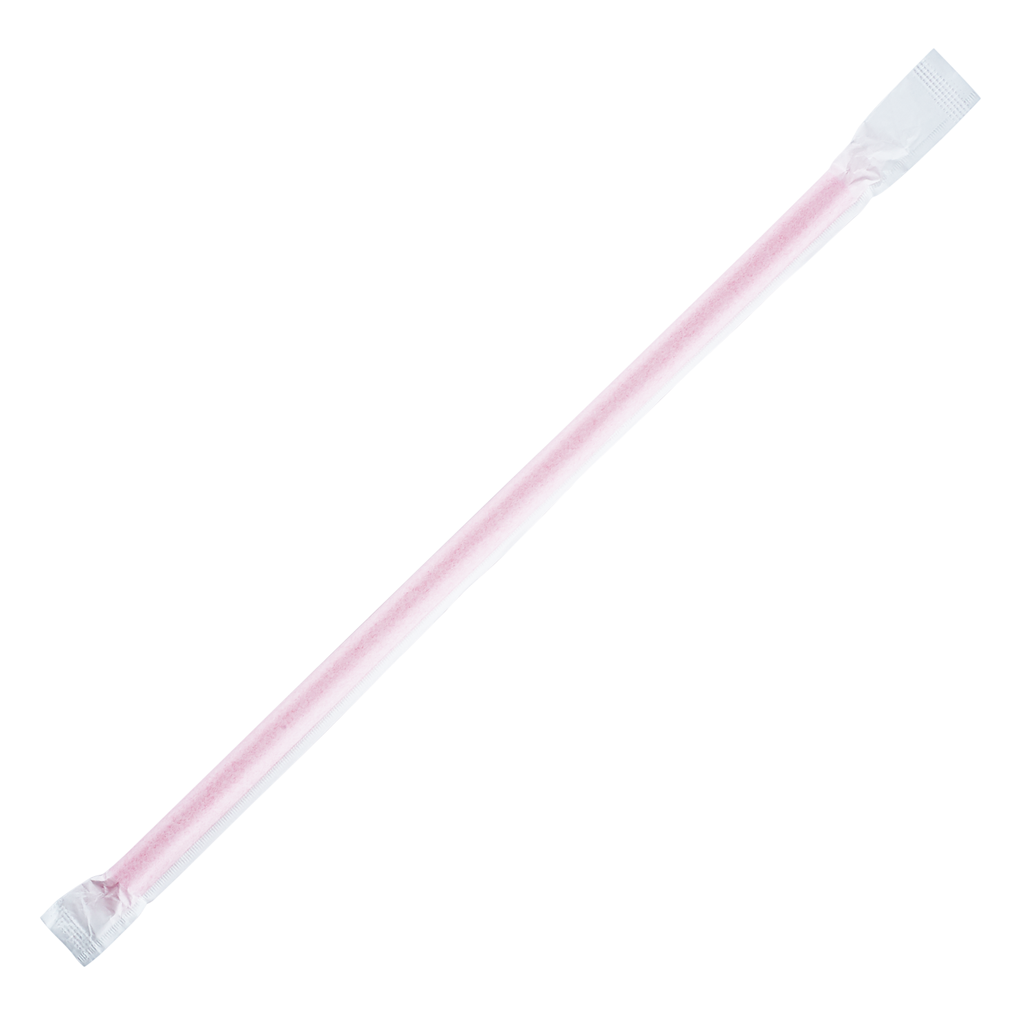 Red Plastic Straws 9'' Giant Straws (8mm) Wrapped in Paper- Red - 2,500 count-Straws & Stirrers-Karat-Restaurant Supply Drop
