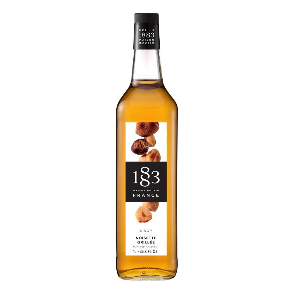 Roasted Hazelnut Syrup 1883 Maison Routin - 1 Liter Bottle-Syrups-1883 Maison Routin-Restaurant Supply Drop