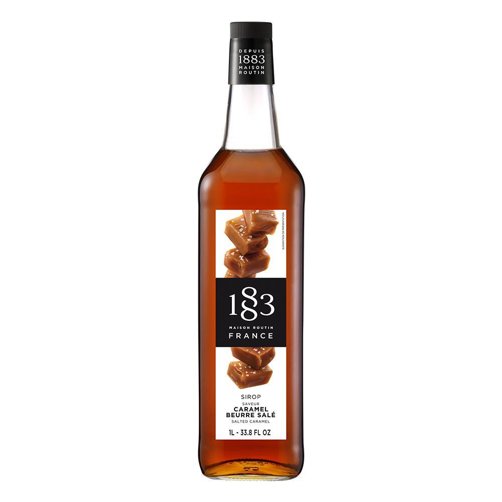 Salted Caramel Syrup 1883 Maison Routin - 1 Liter Bottle-Syrups-1883 Maison Routin-Restaurant Supply Drop