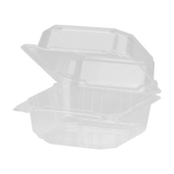 Small PLA Compostable Carry Out Containers - 6''x6'' - Karat Earth - 500 ct-To-Go Packaging-Karat-Restaurant Supply Drop