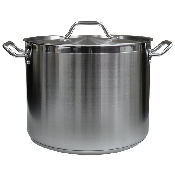 Stainless Steel Stock Pot (24qt)-Smallwares-Karat-Restaurant Supply Drop