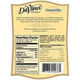 Sugar Free Amaretto DaVinci Syrup Bottle - 750mL-Syrups-DaVinci Gourmet-Restaurant Supply Drop