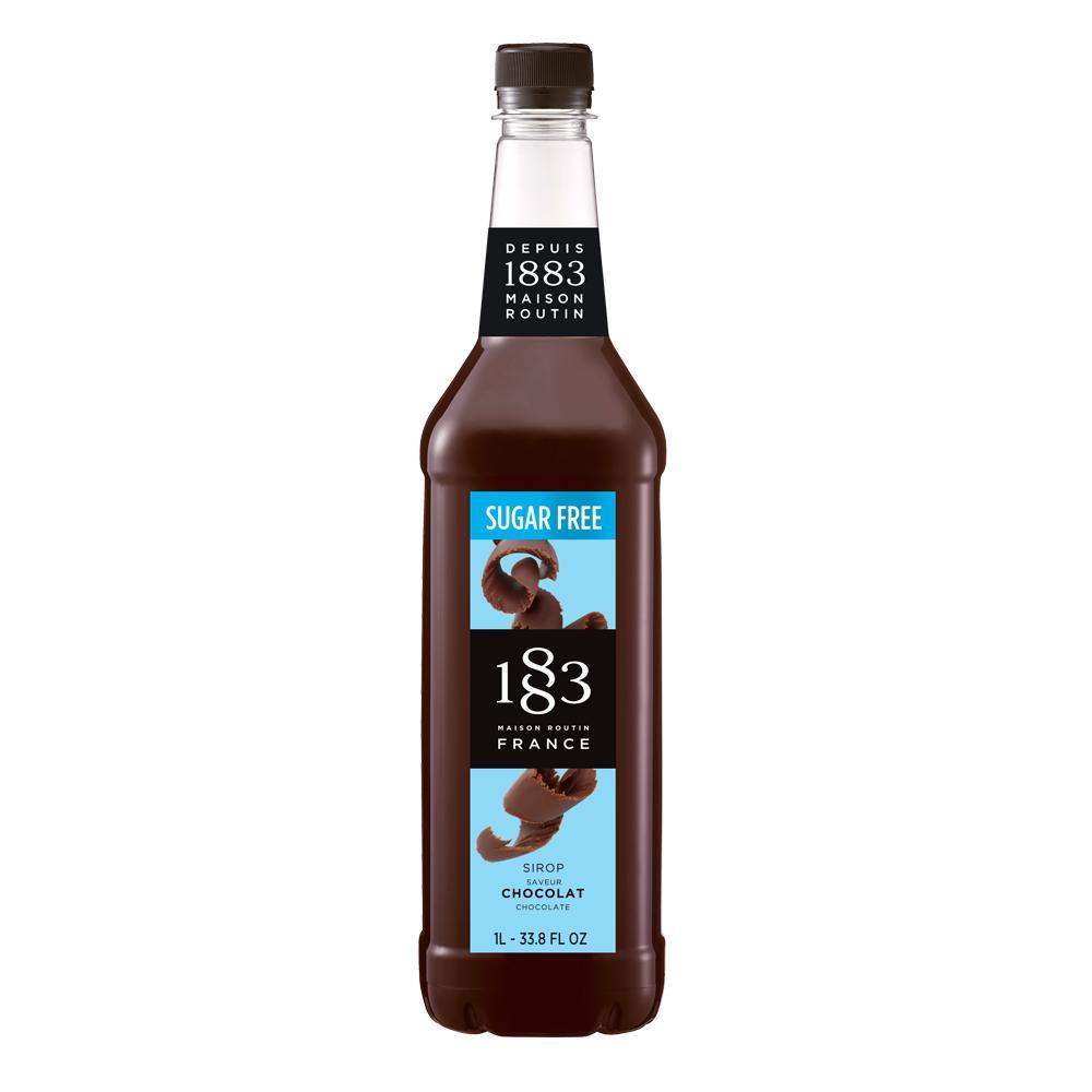 Sugar Free Chocolate Syrup 1883 Maison Routin - 1 Liter Bottle-Syrups-1883 Maison Routin-Restaurant Supply Drop