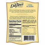 Sugar Free Creme de Menthe DaVinci Syrup Bottle - 750mL-Syrups-DaVinci Gourmet-Restaurant Supply Drop