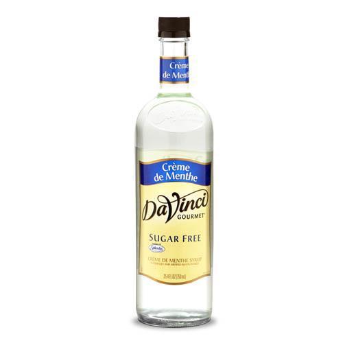 Sugar Free Creme de Menthe DaVinci Syrup Bottle - 750mL-Syrups-DaVinci Gourmet-Restaurant Supply Drop