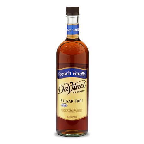 Sugar Free French Vanilla DaVinci Syrup Bottle - 750mL-Syrups-DaVinci Gourmet-Restaurant Supply Drop