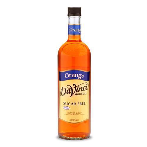 Sugar Free Orange DaVinci Syrup Bottle - 750mL-Syrups-DaVinci Gourmet-Restaurant Supply Drop