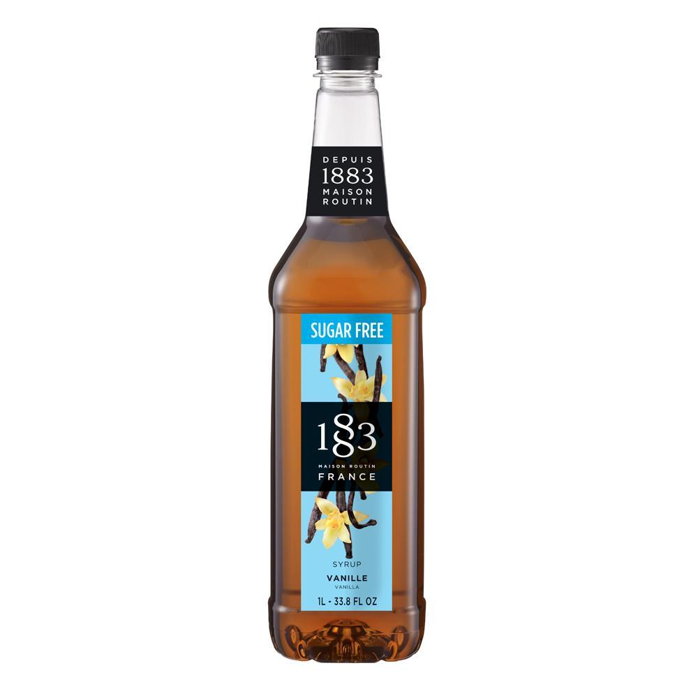 Sugar Free Vanilla Syrup 1883 Maison Routin - 1 Liter Bottle-Syrups-1883 Maison Routin-Restaurant Supply Drop