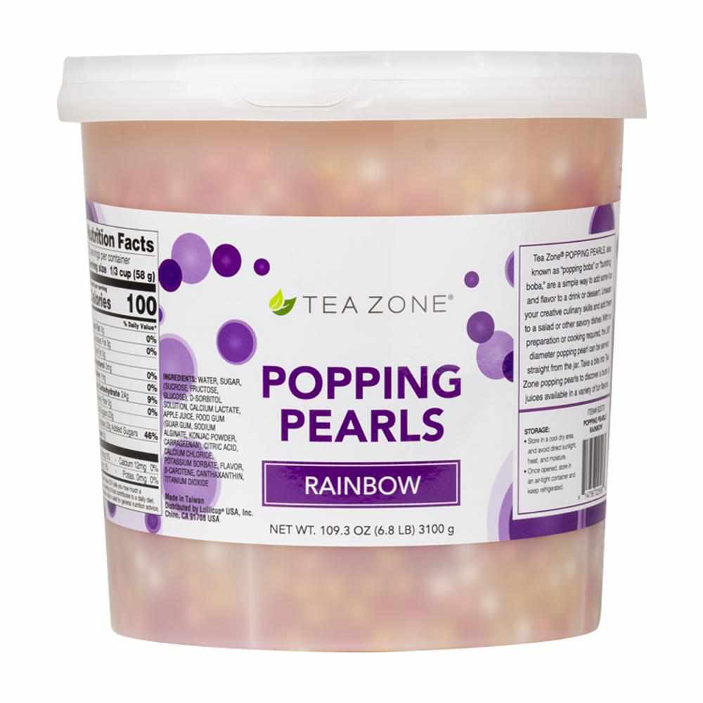 TEA ZONE RAINBOW POPPING PEARLS (7 LBS)-Popping Pearls-Restaurant Supply Drop-Restaurant Supply Drop