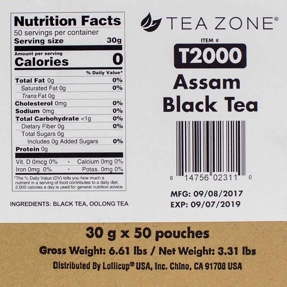 Tea Zone Assam Black Tea - 50 Bags-Tea Leaves-Tea Zone-Restaurant Supply Drop
