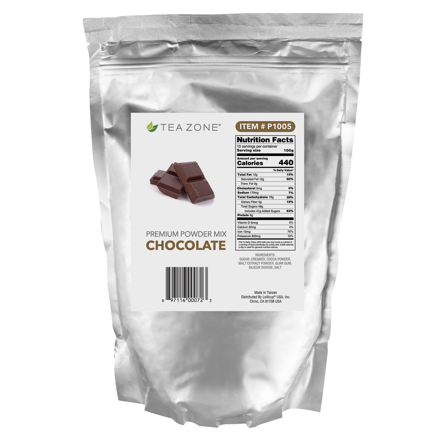 Tea Zone Chocolate Powder (2.2 lbs)-Powders-Tea Zone-Restaurant Supply Drop