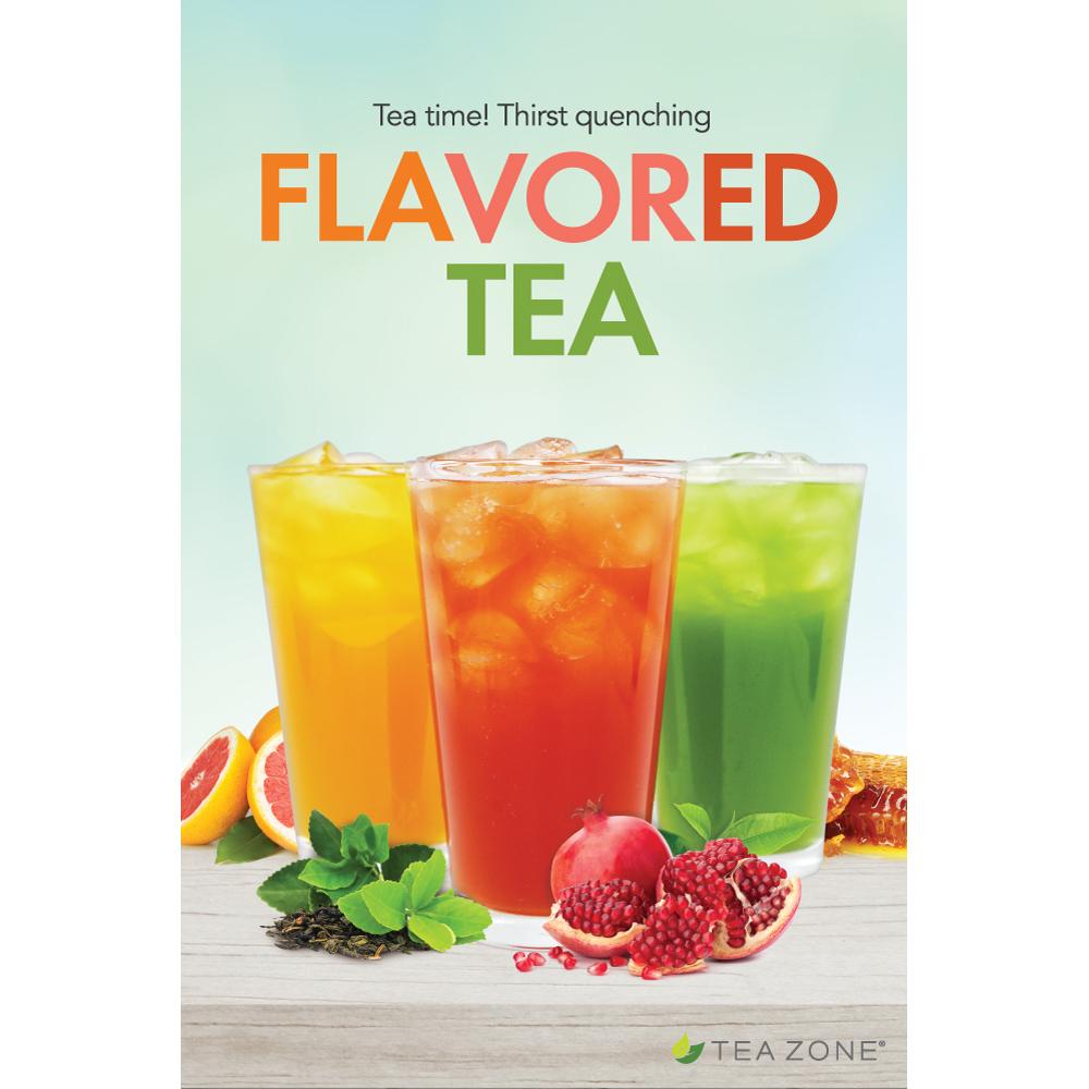 Tea Zone "Flavored Tea" Poster-Displays-Karat-Restaurant Supply Drop
