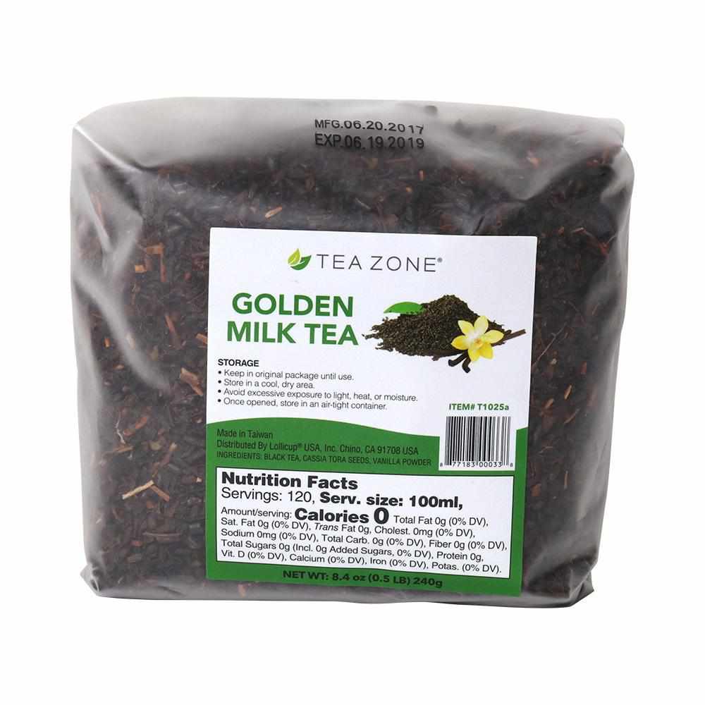 Tea Zone Golden Milk Tea Leaves - Bag (8.46oz)-Tea Leaves-Tea Zone-Restaurant Supply Drop