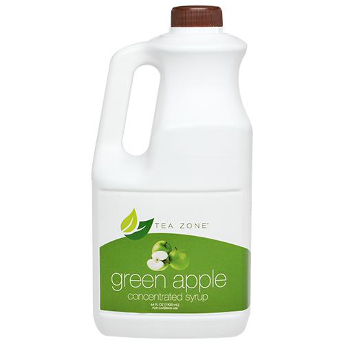Tea Zone Green Apple Syrup Bottle - 64 oz-Syrups-Tea Zone-Restaurant Supply Drop