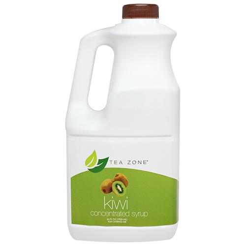Tea Zone Kiwi Syrup Bottle - 64 oz-Syrups-Tea Zone-Restaurant Supply Drop