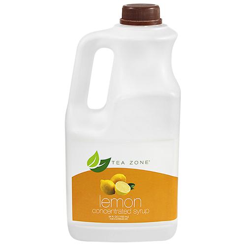 Tea Zone Lemon Syrup Bottle - 64 oz-Syrups-Tea Zone-Restaurant Supply Drop