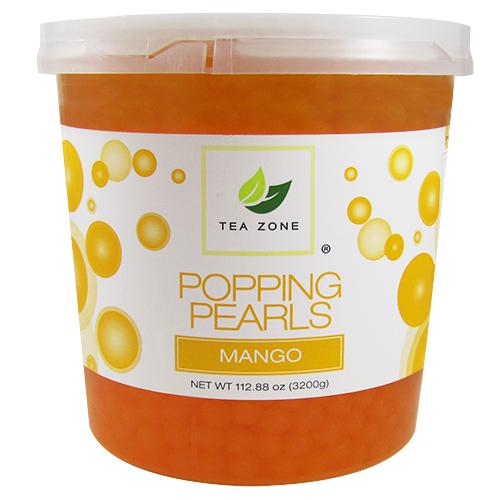 Tea Zone Mango Popping Pearls (7 lbs)-Popping Pearls-Tea Zone-Restaurant Supply Drop