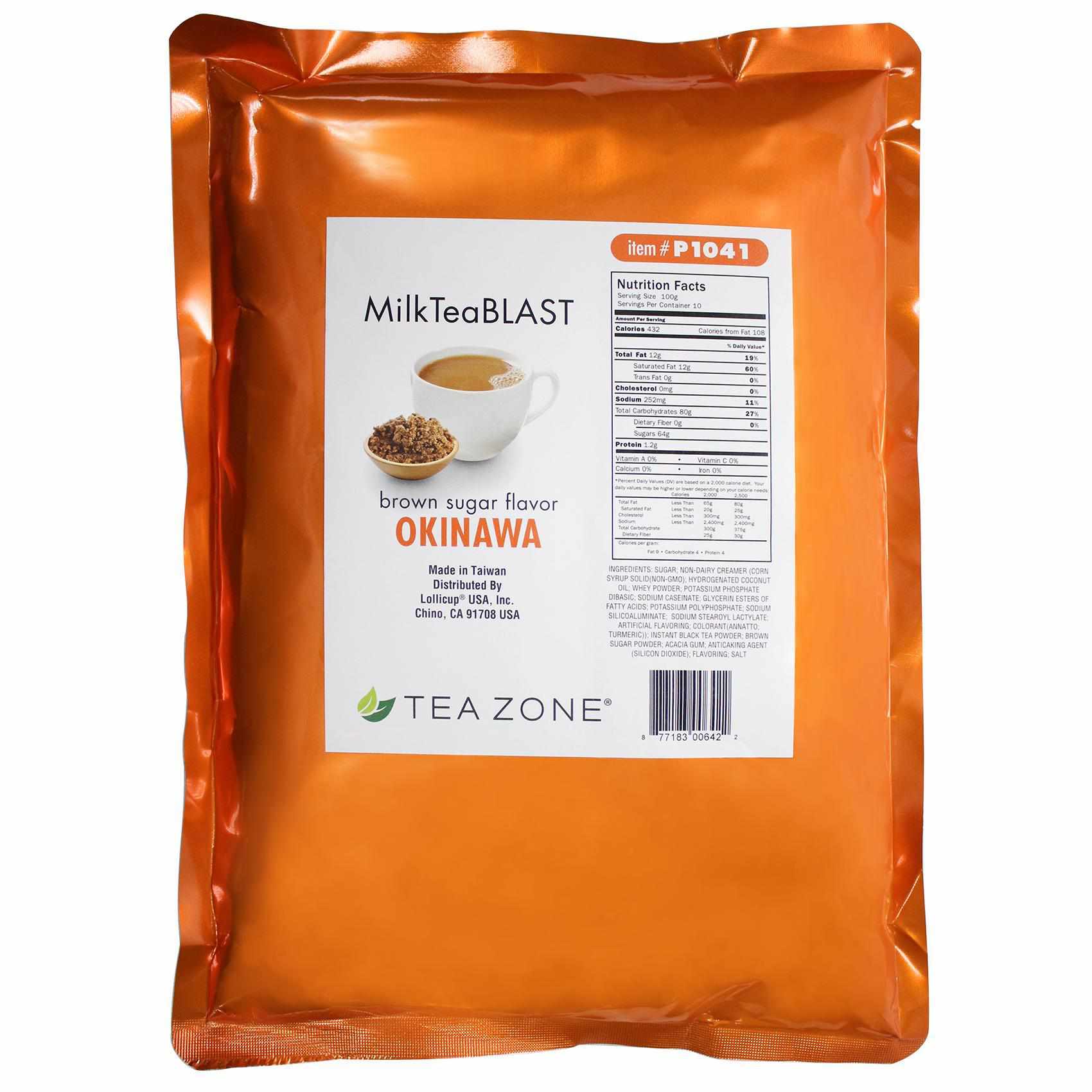Tea Zone MilkTeaBLAST Okinawa Brown Sugar Powder (2.2 lbs)-Powdered Base-Tea Zone-Restaurant Supply Drop