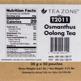 Tea Zone Osmanthus Oolong Tea - 50 Bags-Tea Leaves-Tea Zone-Restaurant Supply Drop