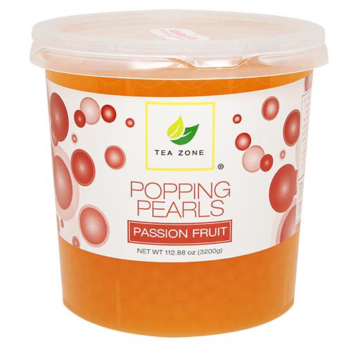 Tea Zone Passion Fruit Popping Pearls (7 lbs)-Popping Pearls-Tea Zone-Restaurant Supply Drop